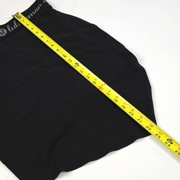 Lululemon Rare Inner Essence Skirt Black High Rise Slate Drape Stretch Size 6 - Picture 11 of 12